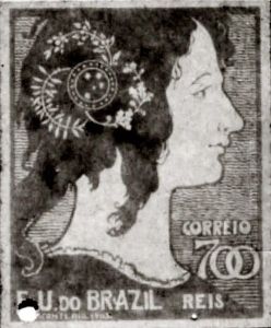 A Mulher Brasileira - Projeto para selo integrante da colecao vencedora do Concurso dos Correios de 1904 by Eliseu Visconti