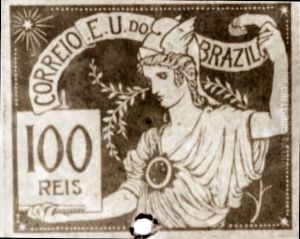 O Comercio - Projeto para selo integrante da colecao vencedora do concurso dos Correios de 1904 O Comercio - Projeto para selo integrante da colecao vencedora do concurso dos Correios de 1904