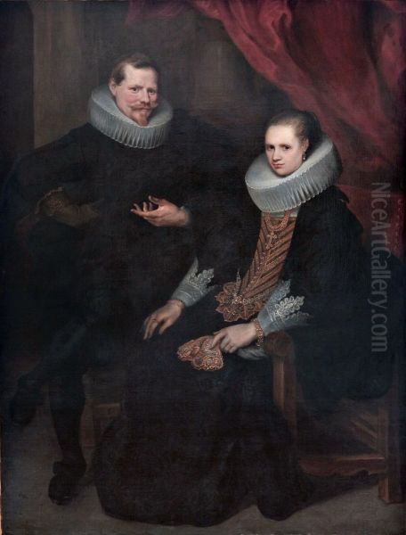 Dobbeltportraet af et aegtepar - view 1