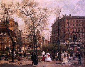 Wilhelmplatz (Berlin) in the Spring. Wilhelmplatz (Berlin) in the Spring.