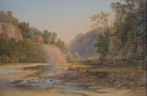 Upukerora Gorge, New Zealand by Nicholas Chevalier