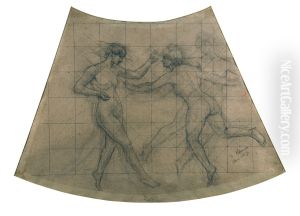 A Danca das Horas - Estudo para o teto/plafond do Theatro Municipal do Rio de Janeiro