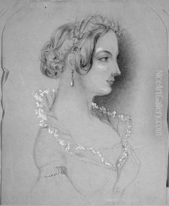 Pencil sketch of Adeline Absolon