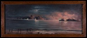 Encouracado Aquidaba forcando a barra do Rio de Janeiro, da colecao Museu Historico Nacional by Virgilio Lopes Rodrigues