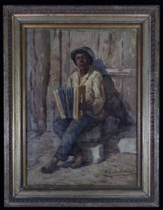 Tocador de sanfona, da colecao Museu Historico Nacional by B. Constante Neto