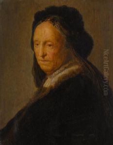Rembrandt's mother by Rembrandt
