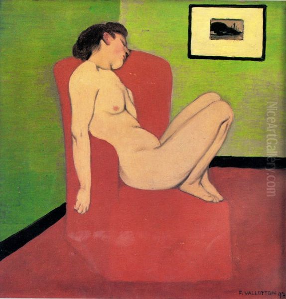 Nu au fauteuil rouge - view 1