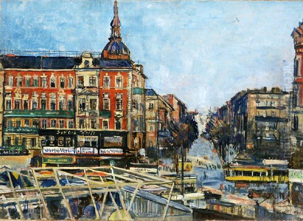 street scene in Berlin-Schoneberg - view 1