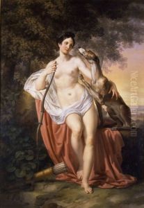 Painting of Diana by Pelagio Palagi