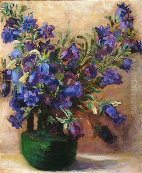 Flowers in Vase; Blue Flowers - view 1