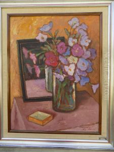 Vase with flowers by Bela Pehan