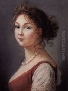 Portrait of Louise von Mecklenburg-Streltz (1776-1810), Queen of Prussia by Elisabeth Louise Vigee Le Brun