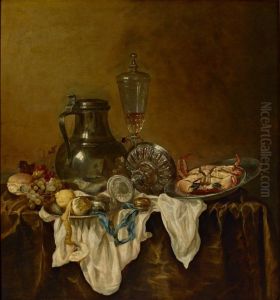 Still Life with Pitcher, Tazza, Fruit and Glass on a Table Still Life with Pitcher, Tazza, Fruit and Glass on a Table