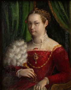 Double portrait of a married couple (Self portrait of Lavinia Fontana) by Lavinia Fontana