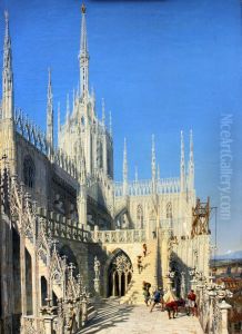 Turm des Mailander Doms by Johann Karl Schultz