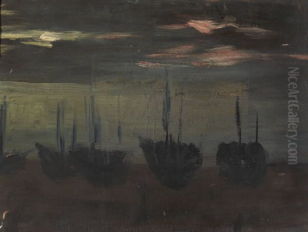 Ships in Moonlight - view 1
