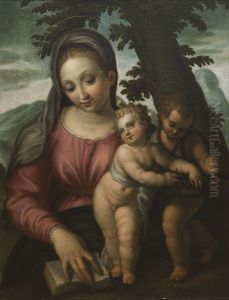 Maria mit Jesuskind und Johannes Maria mit Jesuskind und Johannes