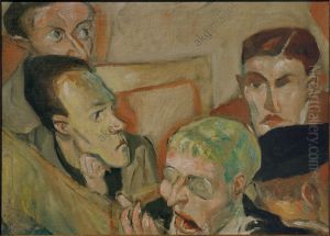 Die Angeklagten by Max Beckmann