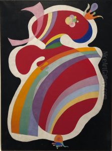 Wassily Kandinsky, La Forme Rouge by Wassily Kandinsky