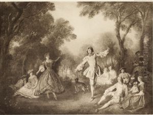 Fete Galante by Nicolas Lancret