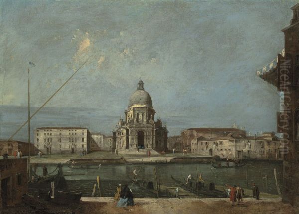 A view of the Grand Canal, Venice, with the church of Santa Maria della Salute - view 1