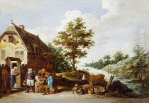 A Riverside Inn by David Teniers the Younger