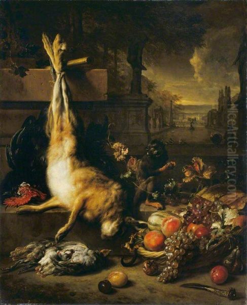 Dead Hare, Fruit and Monkey - view 1