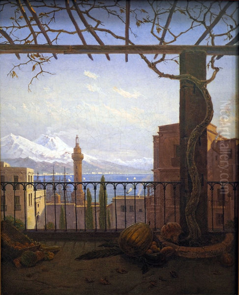 Naples with Monte Somma and Vesuv - view 1