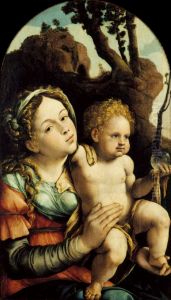 Virgem com o Menino by Jan Van Scorel