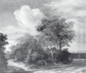 Hutte an einem Weg by Meindert Hobbema