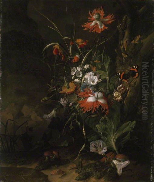 A 'Forest Floor' Still Life of Flowers - view 1