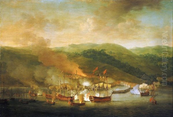 Bombarding of Bastia in 1745 - view 1