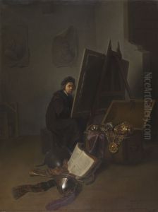 Self-Portrait (?) at an Easel Self-Portrait (?) at an Easel