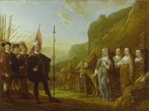 23). Portrait of the family of Lowijs Jacobsz. Molenschot and his wife Janneken Jansdr. Rokus by Aelbert Cuyp