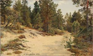 Landscape with pines
