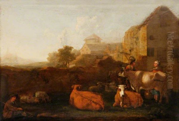 Landscape with Cattle and Figures - view 1
