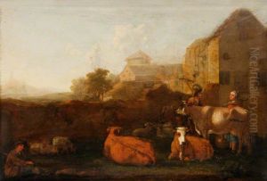 Landscape with Cattle and Figures by Aelbert Cuyp