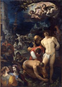 Preparations for the martyrdom of St Sebastian by Wenceslas Cobergher