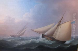 Cutters in Pursuit in a Stiff Breeze by Thomas Buttersworth