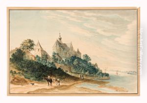 View of Kasteel Keverberg in Kessel by Jan De Beijer