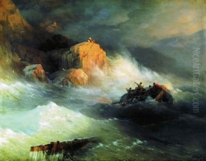 <<Korablekrusenie>> by Ivan Aivazovsky