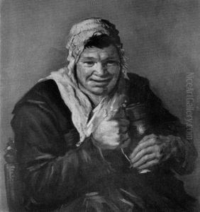 Seated Woman holding a jug by unknown