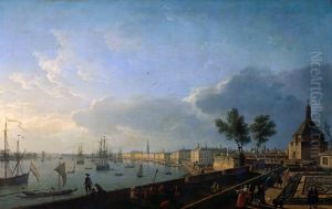 Vue du port de Bordeaux, prise du chateau Trompette