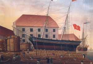 Werft Johann Lange - Vegesack - 1837 by unknown