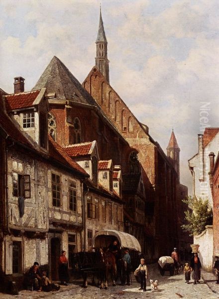 A Busy Street In Bremen - view 1