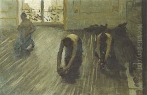Les raboteurs de parquet by Gustave Caillebotte