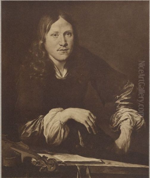 Portrait of a man, possibly a self portrait of Adriaen van der Velde (1636-1672) - view 1