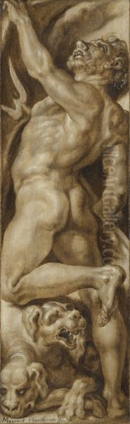 Pluto and Cerberus - view 1