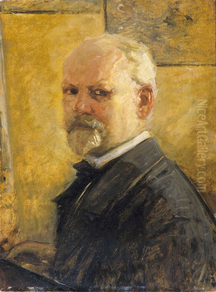 Selvportrett av Oscar Wergeland - view 1