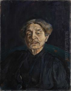Portrett av Aasta Hansteen by Oda Krohg